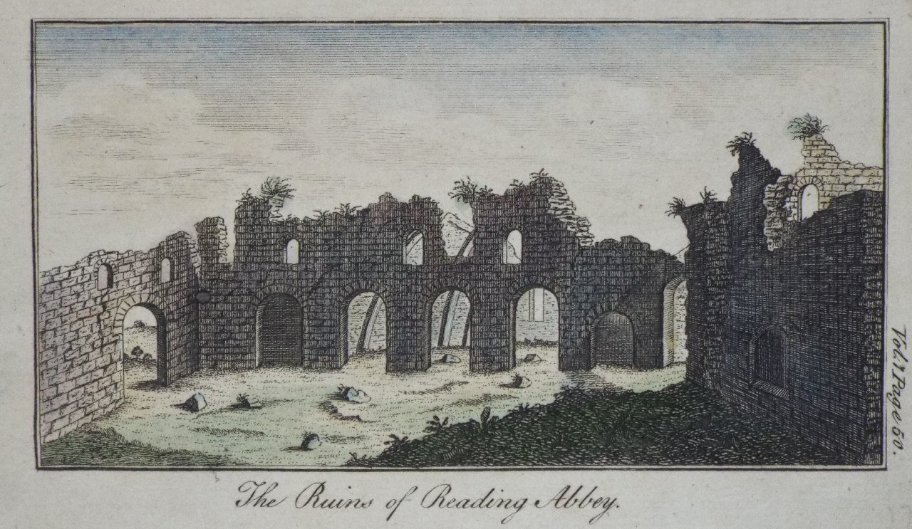 Print - The Ruins of Reading Abbey.
